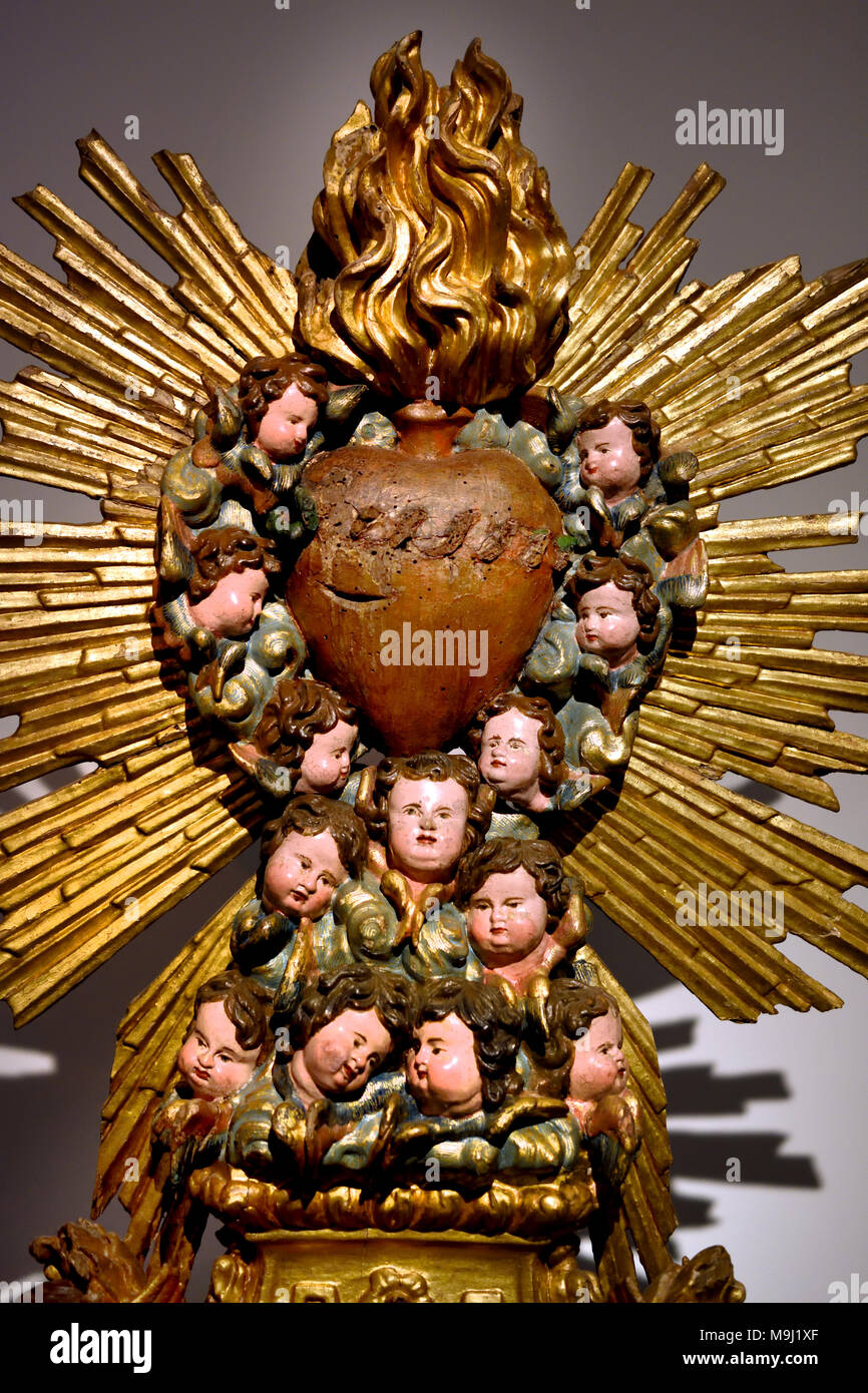 Sacred Heart of Jesus 18th Century Portugal Portuguese Coimbra Stock Photo