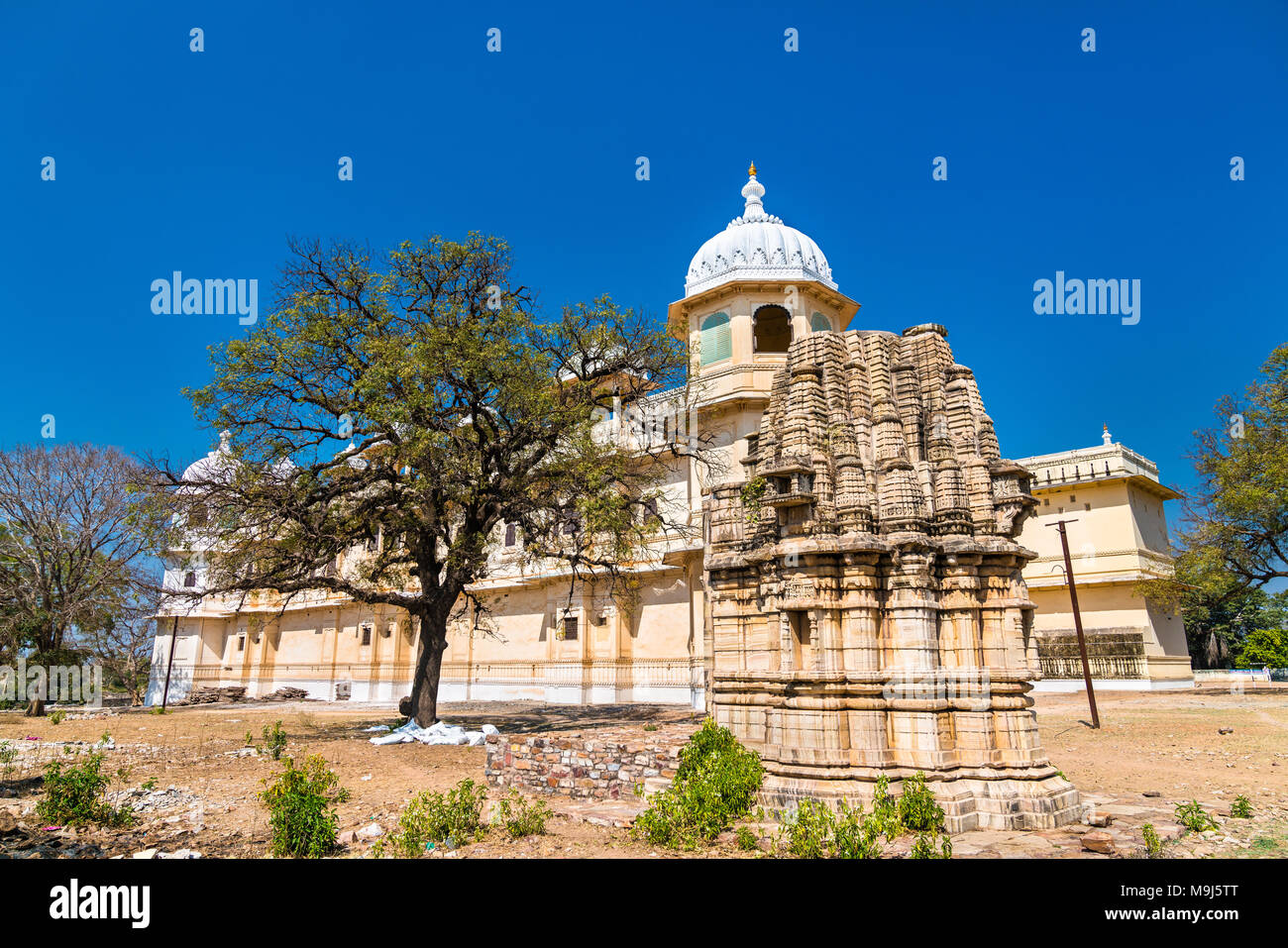 Fateh Prakash Mahal Palace at Chittorgarh Fort - Rajastan, India Stock Photo