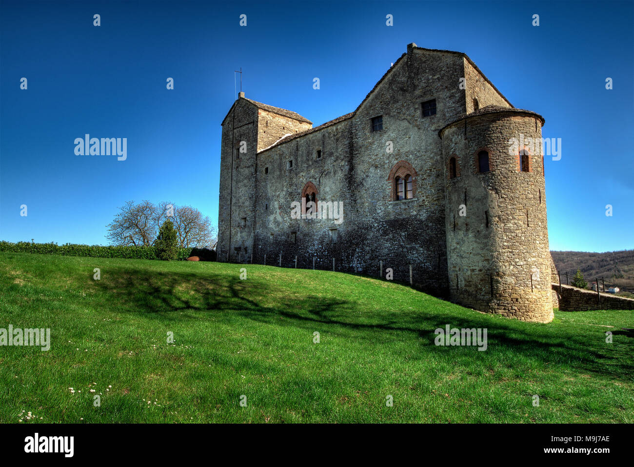 Langhe -  Prunetto - The castle of Prunetto, in the high Langa. Stock Photo