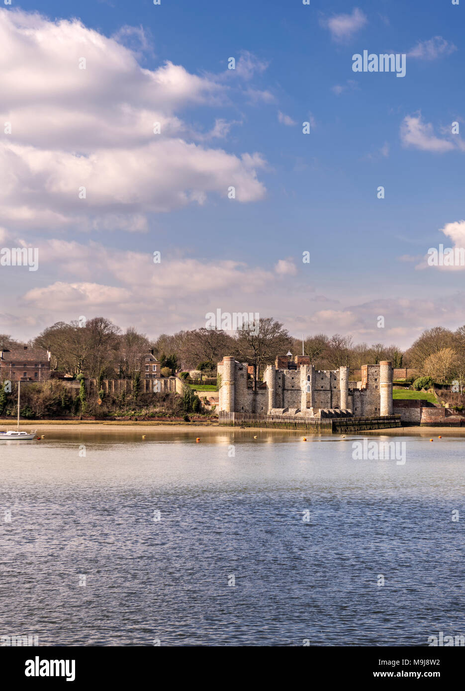 Upnor castle, a 16th century fortification situated on the river Medway at Chatham, Kent Stock Photo
