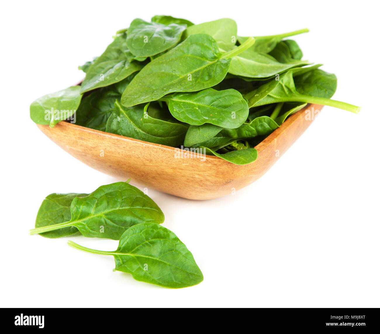 Baby spinach leaves Stock Photo - Alamy