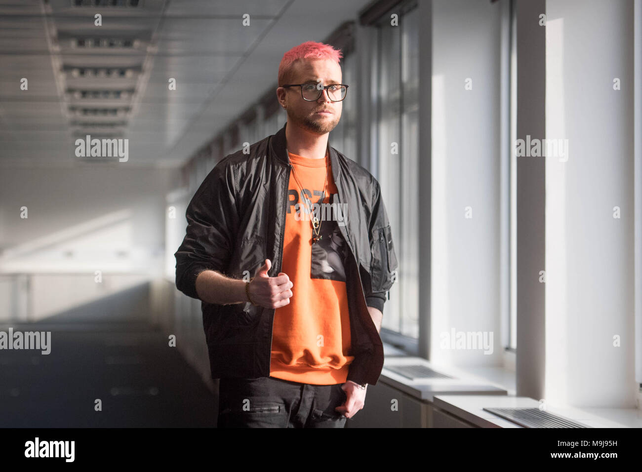 Whistleblower Christopher Wylie at a press conference in central London, as information provided by whistleblowers Mr Wylie and Shahmir Sanni, provides grounds to suspect that the Vote Leave campaign broke electoral law during the 2016 EU referendum campaign, according to a legal opinion obtained by the men's lawyers. Stock Photo