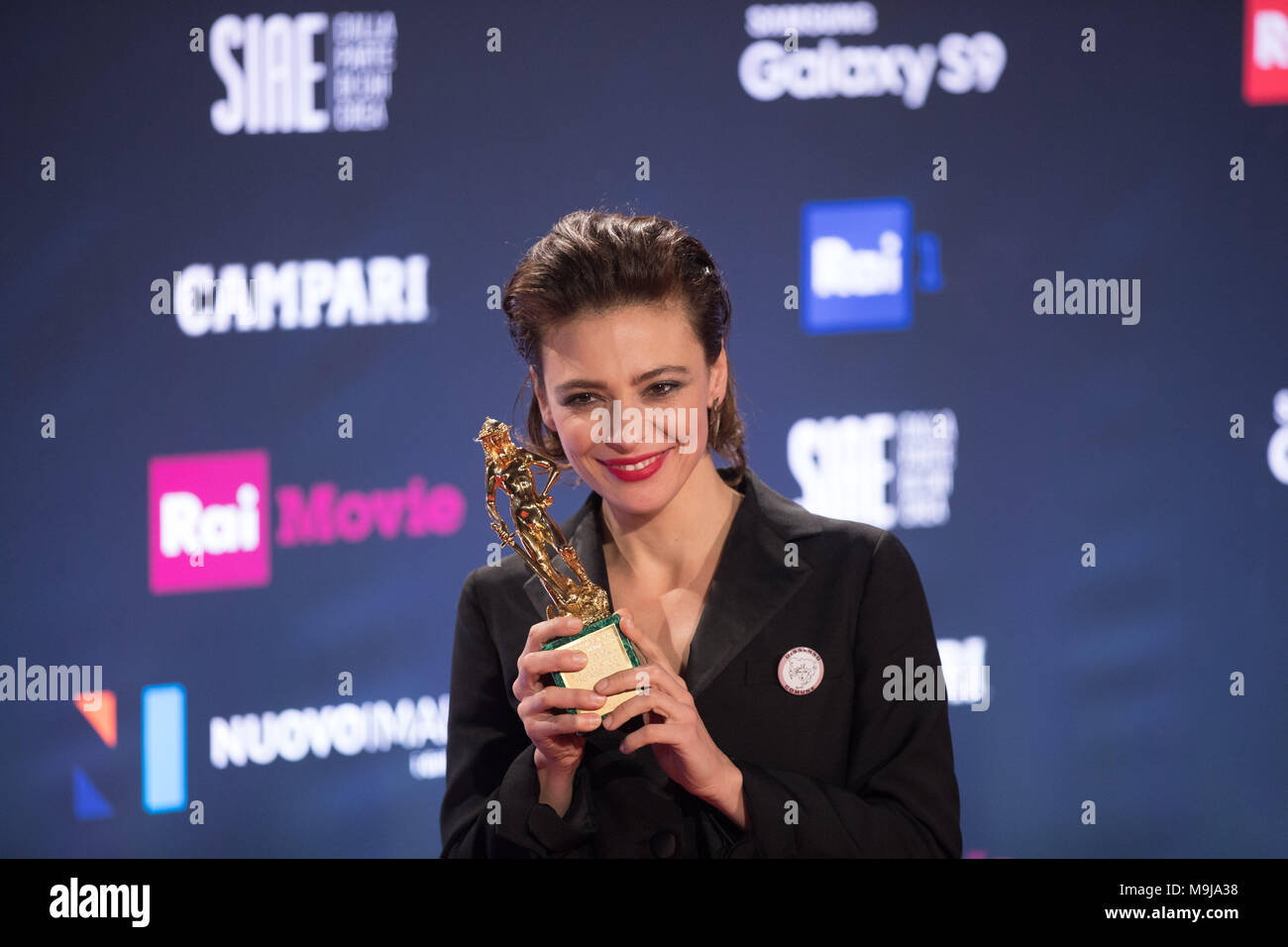 21/03/2018 Jasmine Trinca wins David di Donatello 2018 Stock Photo - Alamy