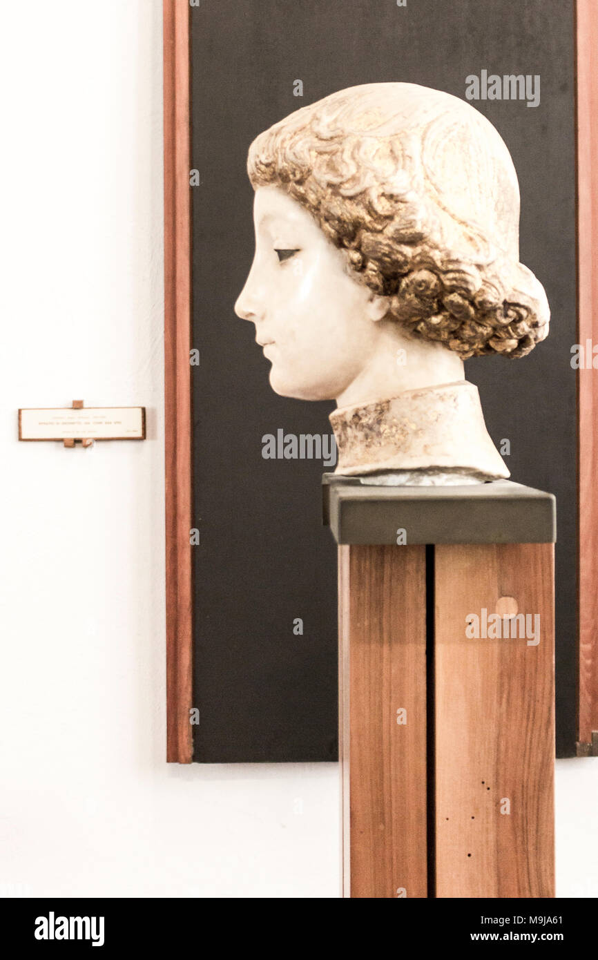 Works of art contained in the Abatellis palace. Palermo, Sicily. Italy Stock Photo