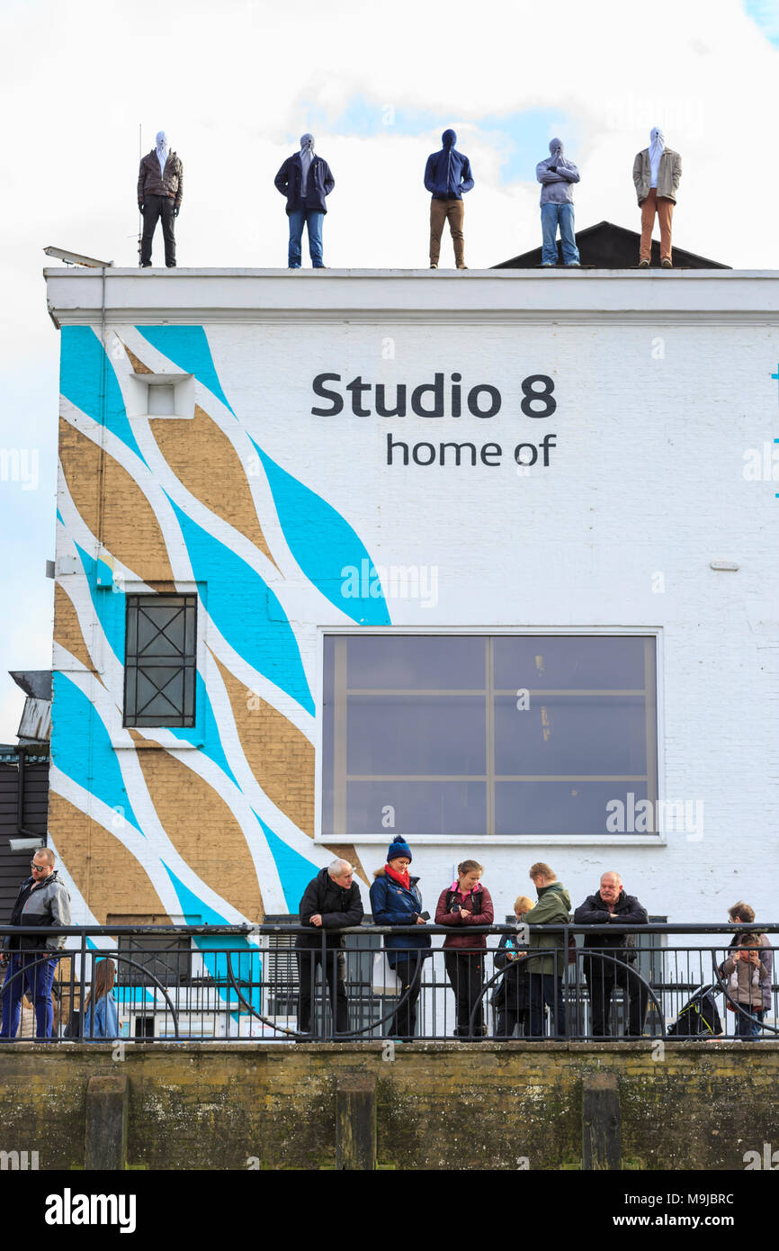 ITV HQ, London, 26th Mar 2018. The Project 84 installation features 84 ...