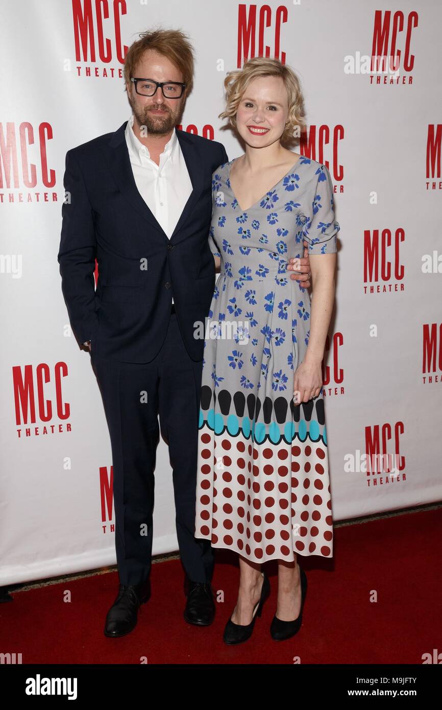 New York, NY, USA. 26th Mar, 2018. Joshua Leonard, Alison Pill at