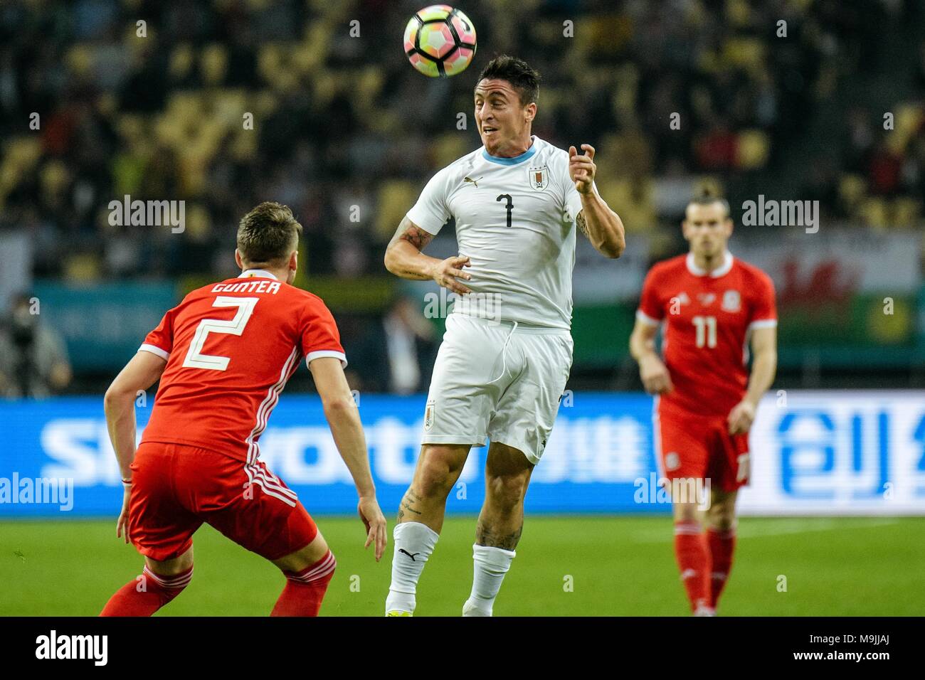Nanning, Nanning, China. 26th Mar, 2018. Nanning, CHINA-26th March 2018: The Uruguay football team defeats Welsh 1-0 at the final of 2018 China Cup International Football Championship in Nanning, southwest China's Guangxi, March 26th, 2018. Credit: SIPA Asia/ZUMA Wire/Alamy Live News Stock Photo