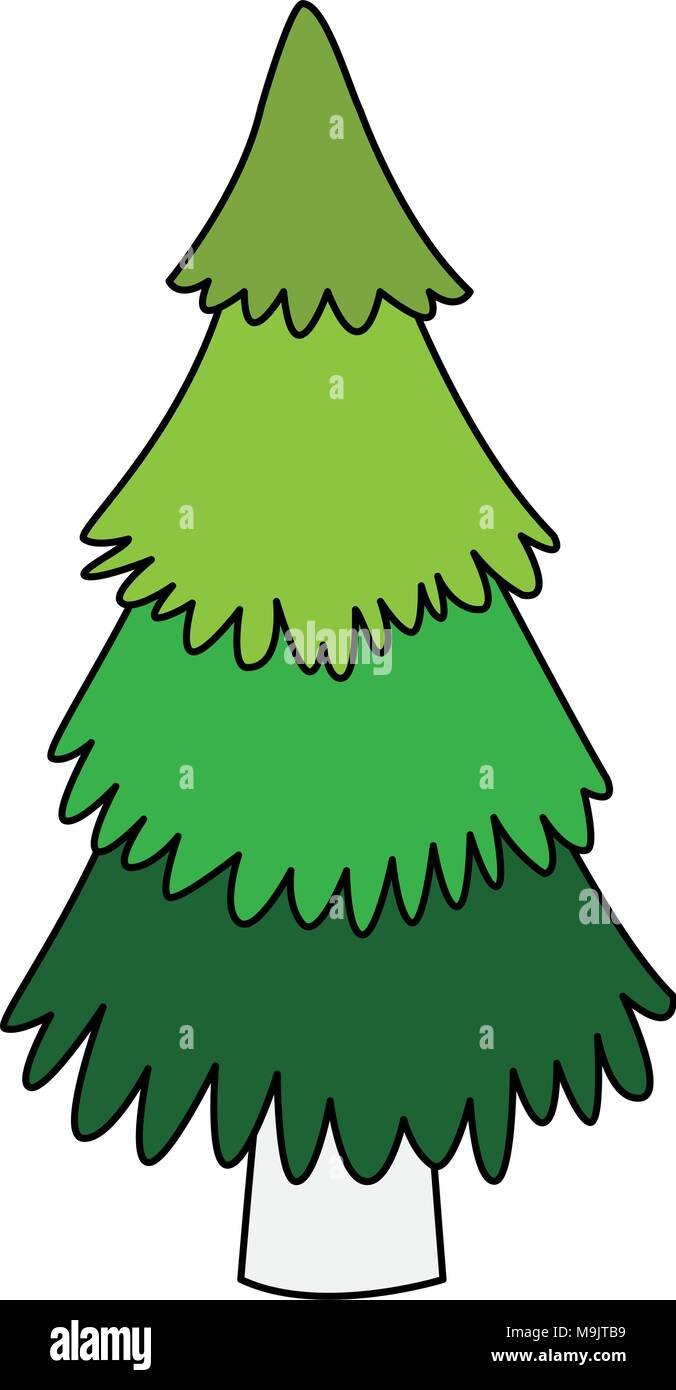 Tree pine isolated vector illustration graphic design Stock Vector ...