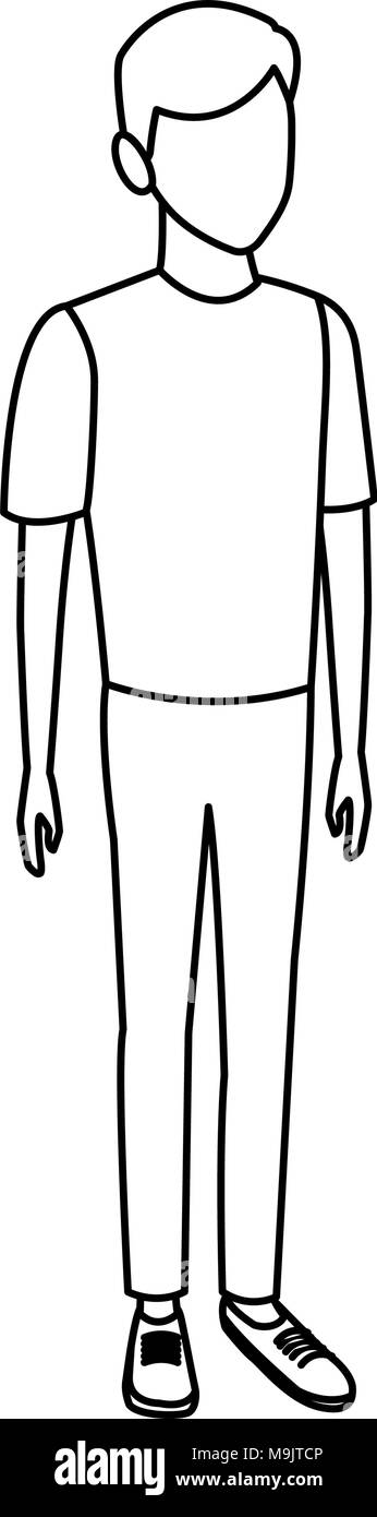 Young male student cartoon vector illustration graphic design Stock ...