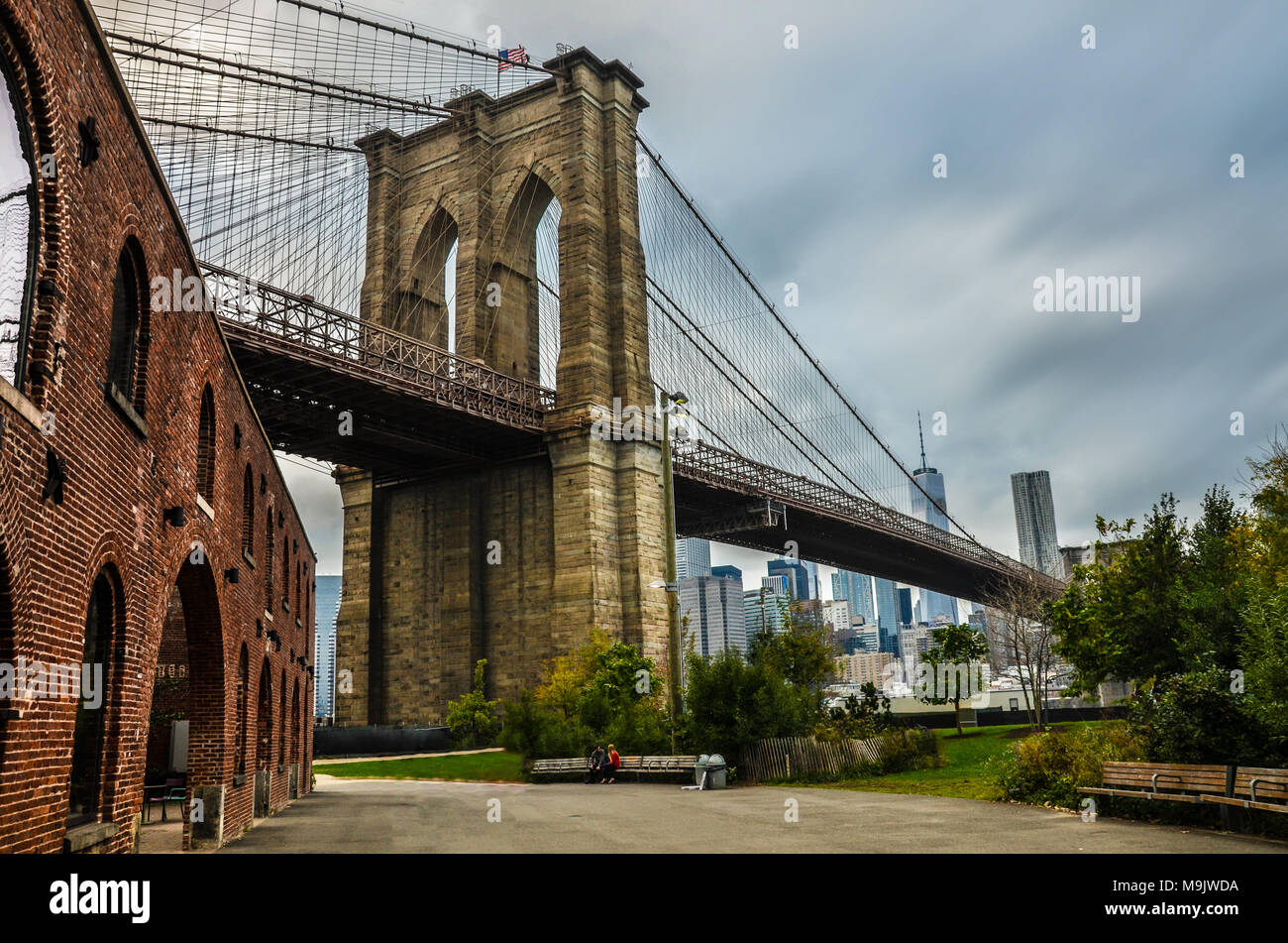 The Brooklyn Bridge Stock Photo
