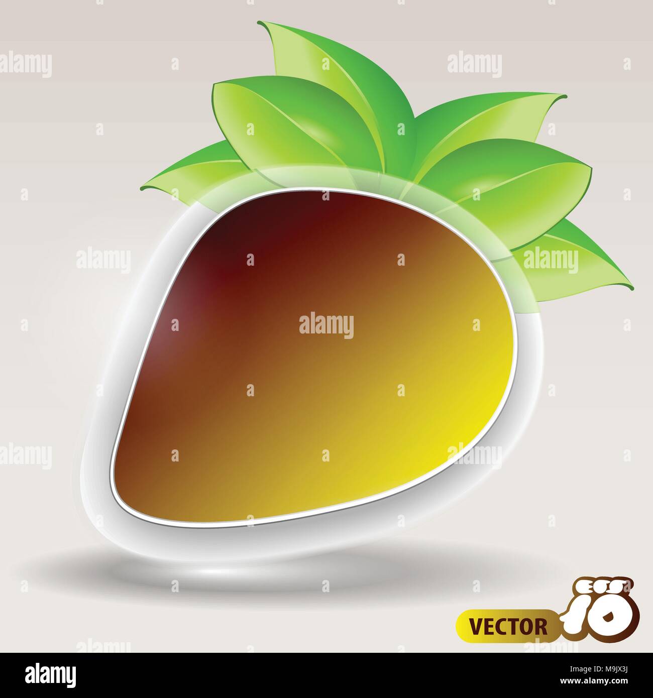 Abstract Colorful Glossy Eco Speech Bubble Concept for Web and Creative ...