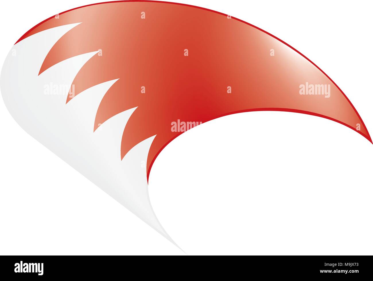 Bahrain flag, vector illustration Stock Vector
