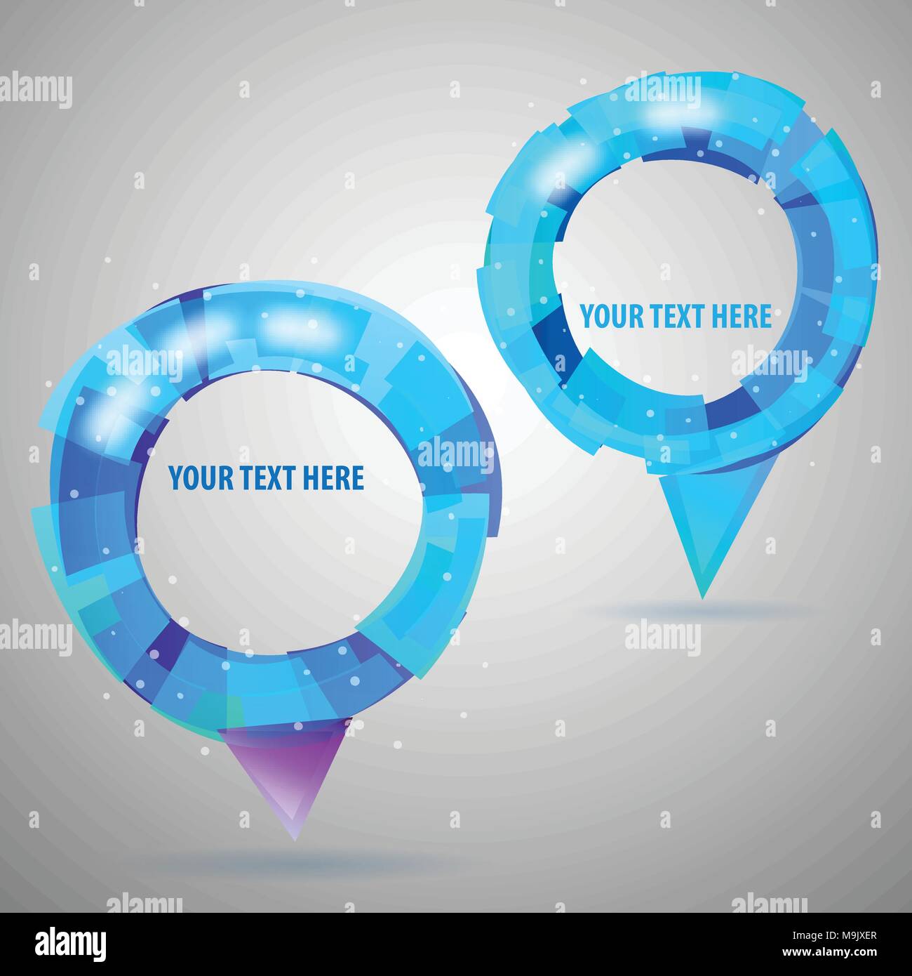 Abstract Modern Styled Colorful Circlular Transparent Speech Bubble ...