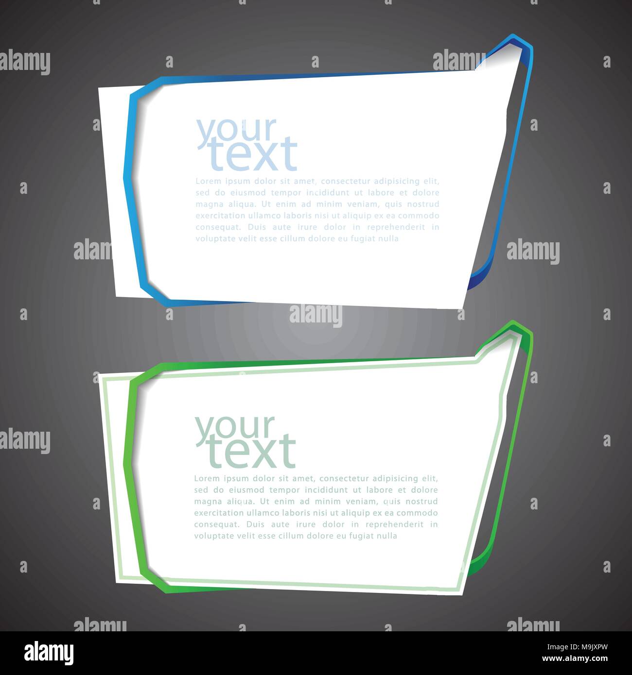 Abstract Bright Paper Speech Bubble Concept Design Element for Web or ...