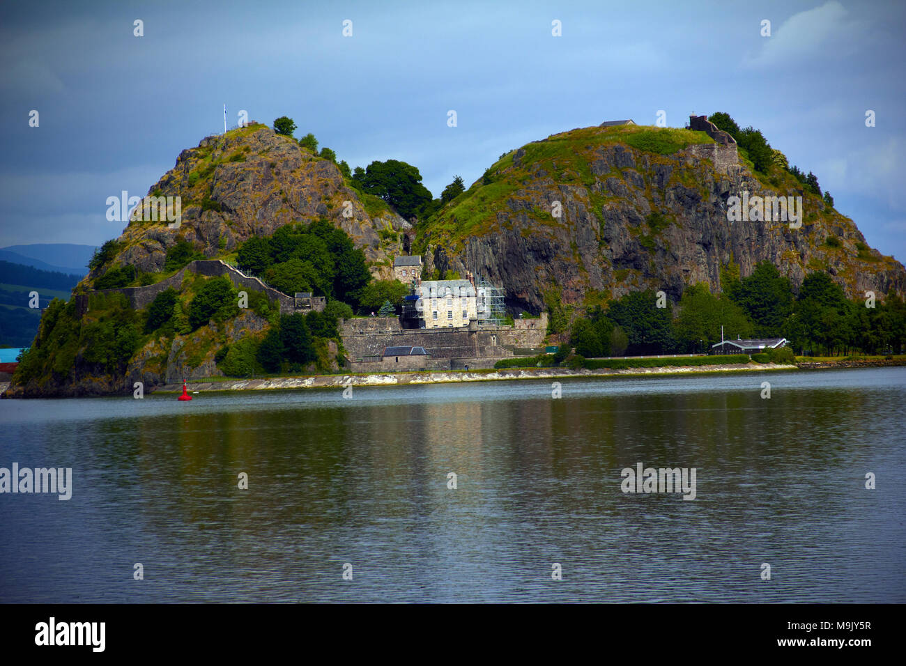 Dumbarton Castle River Clyde Scotland Stock Photo - Alamy