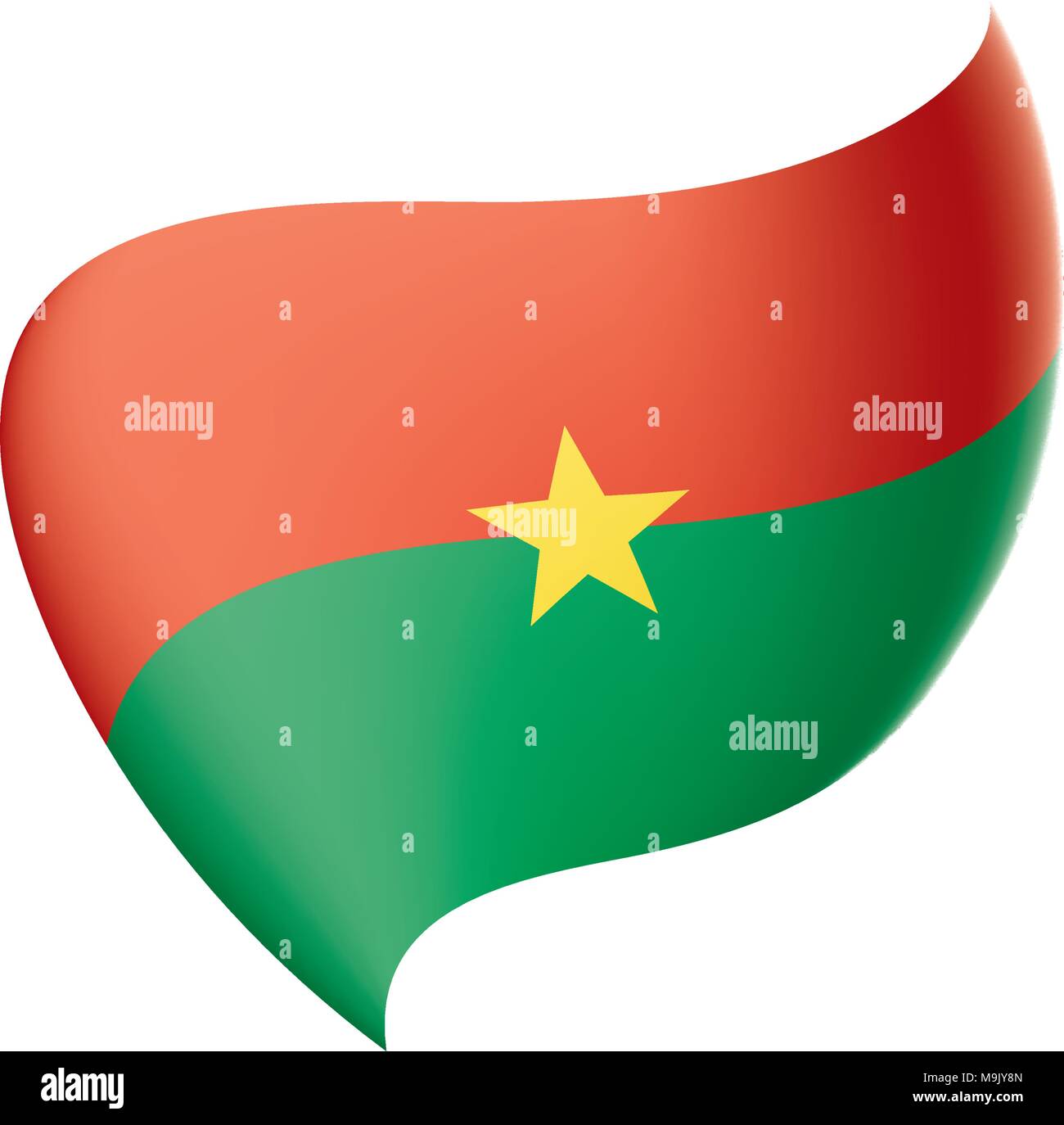 Vector gold star to the flag of Burkina Faso on the background Stock Vector  Image & Art - Alamy