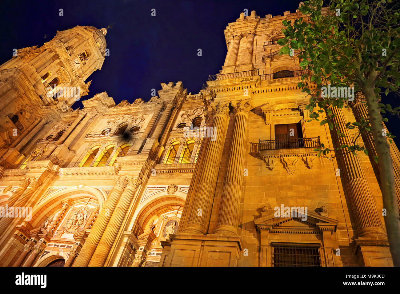 Malaga Cathedral (Basílica de la Encarnacion) Stock Photo