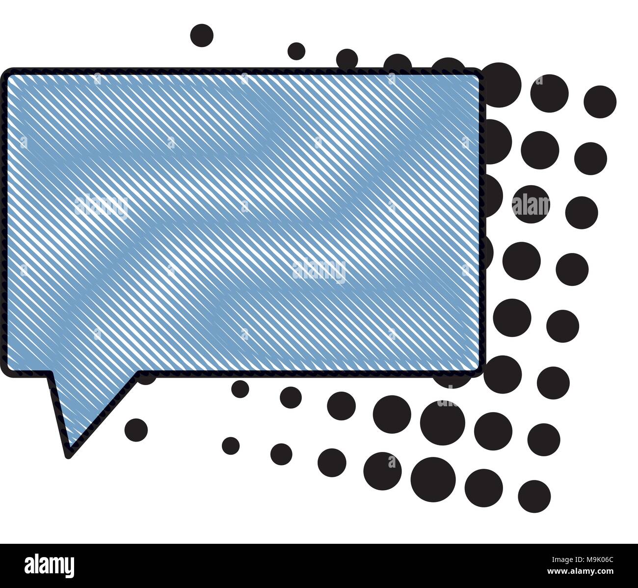 speech square bubble icon over white background, colorful design ...
