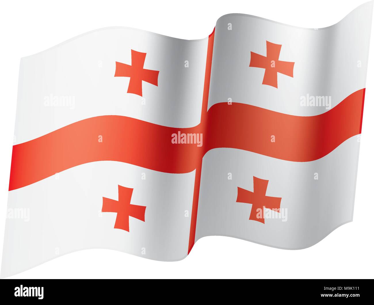 Georgia flag, vector illustration Stock Vector Image & Art - Alamy