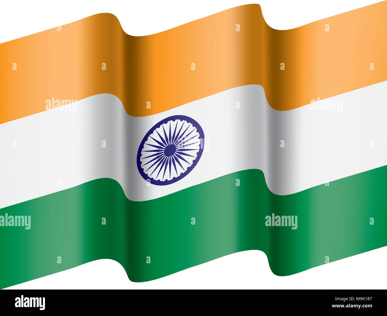 India flag, vector illustration Stock Vector Image & Art - Alamy