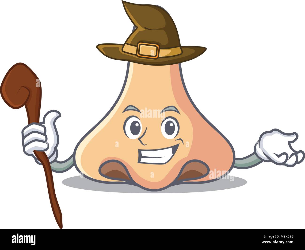 Witch nose mascot cartoon style Stock Vector Image &amp; Art - Alamy