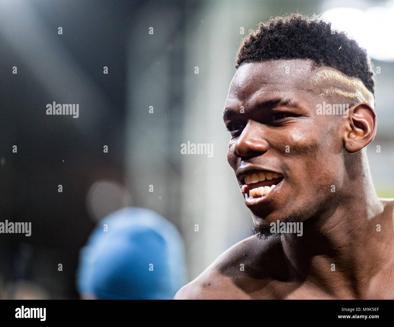 05 March ,London ,England , Selhurst Park stadium , Paul Pogba Manchester United player during the premier league match vs Crystal Palace Stock Photo