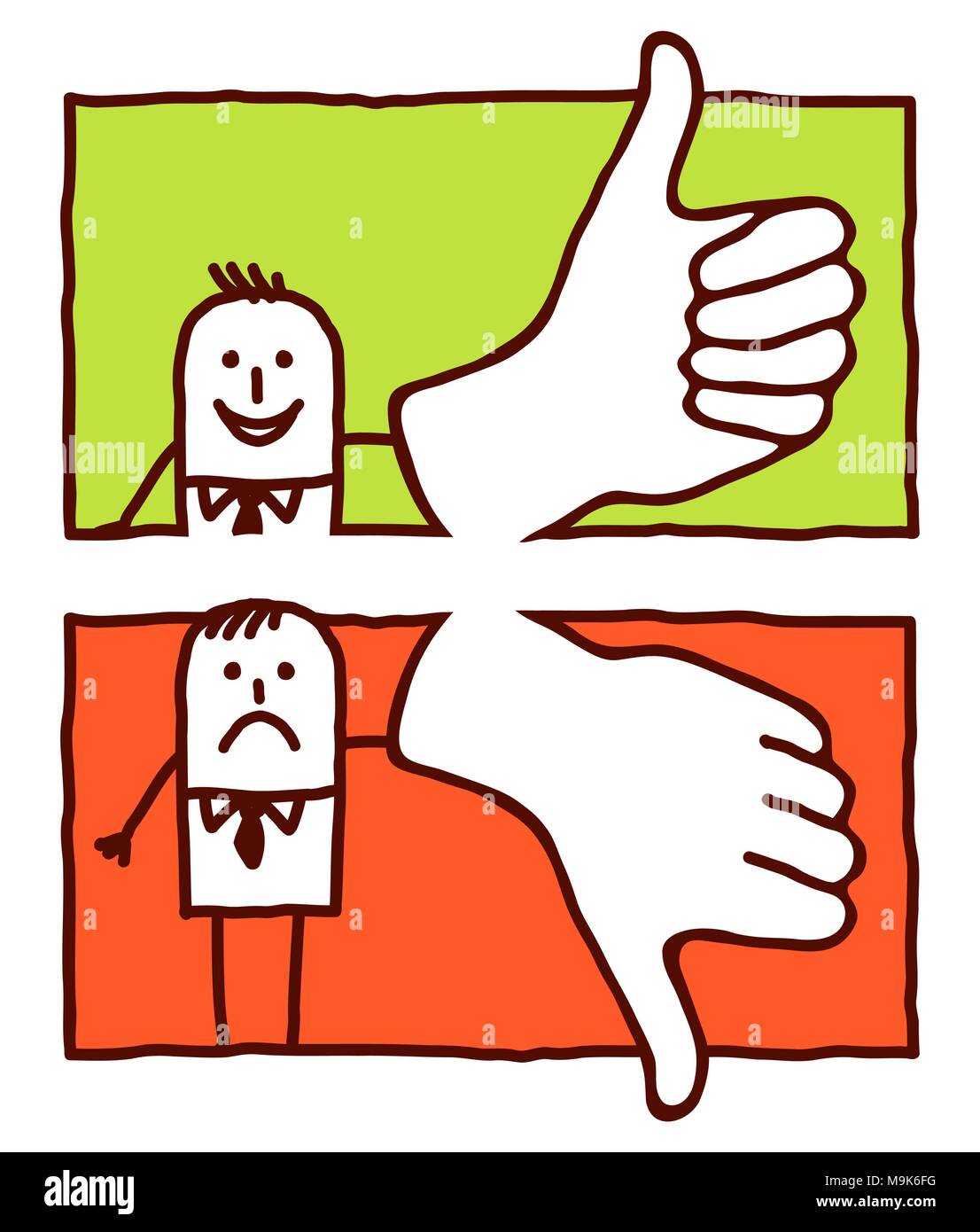 Thumbs Up Down Vector