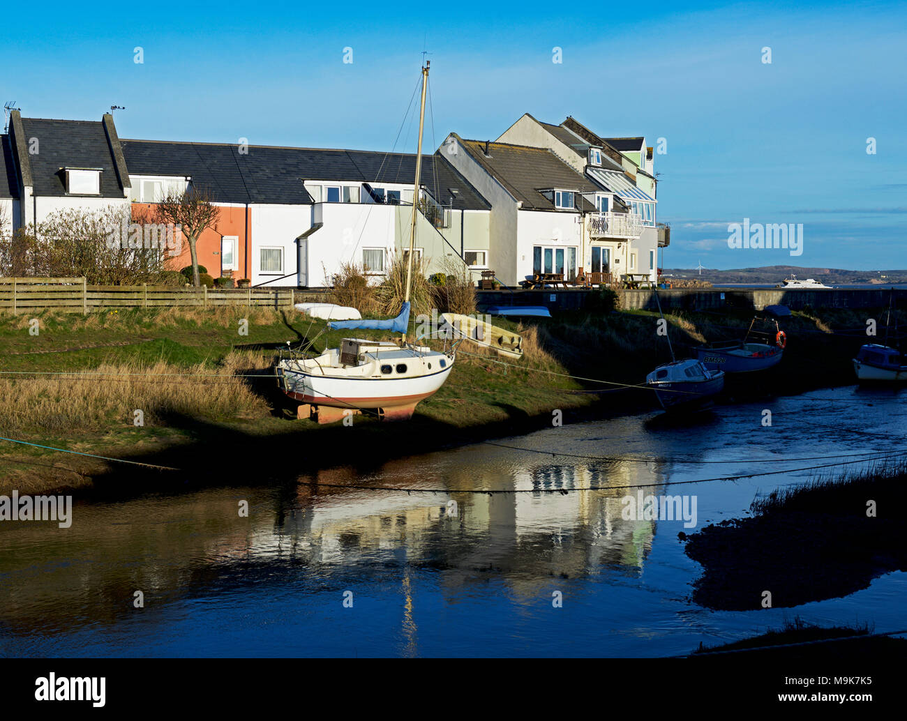 Haverigg and River Lazy, West Cumbria, England UK Stock Photo Alamy