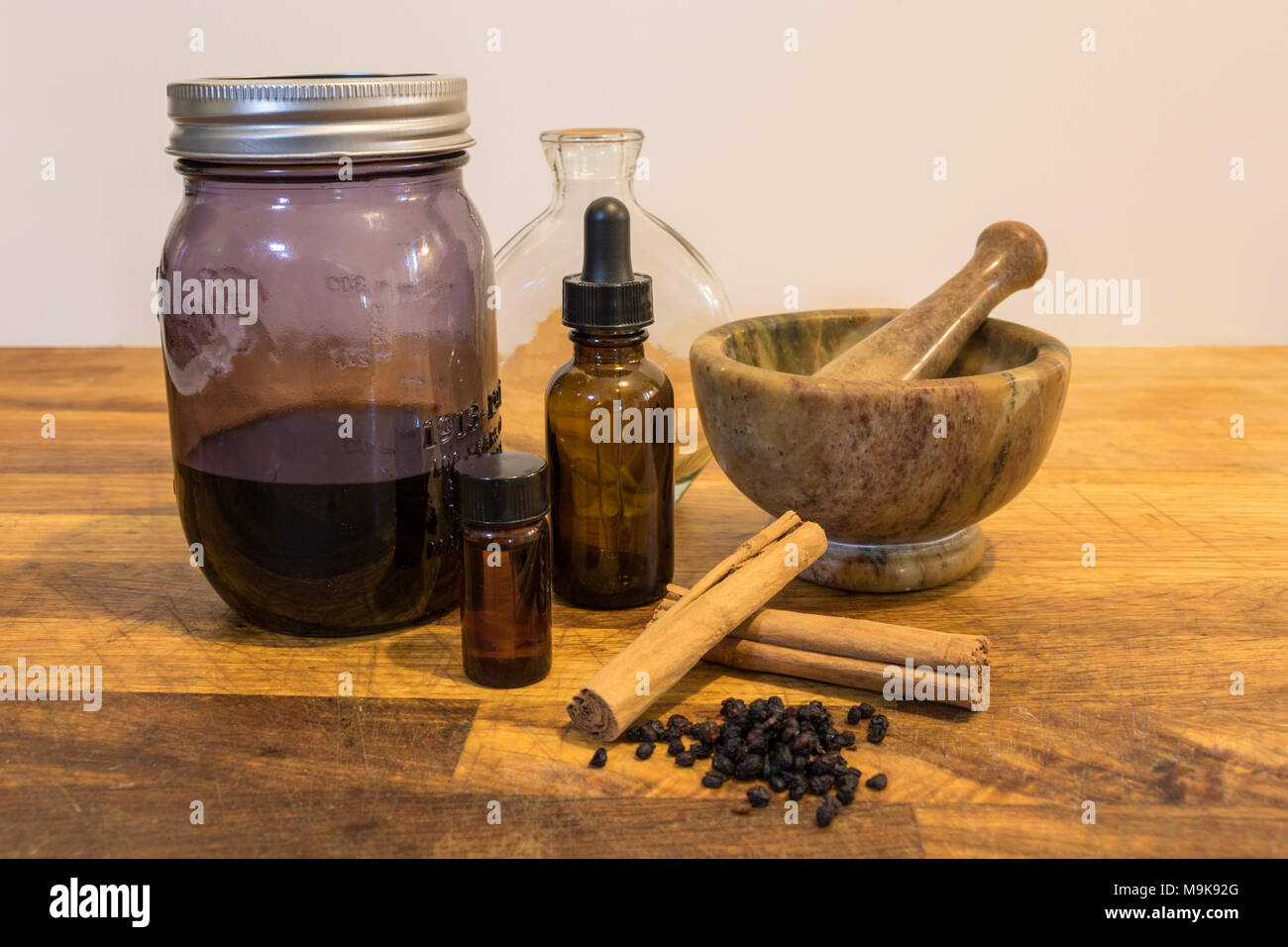 herbalism natural health Stock Photo