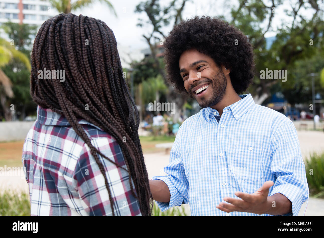 African couple relationship flirt hi-res stock photography and images ...
