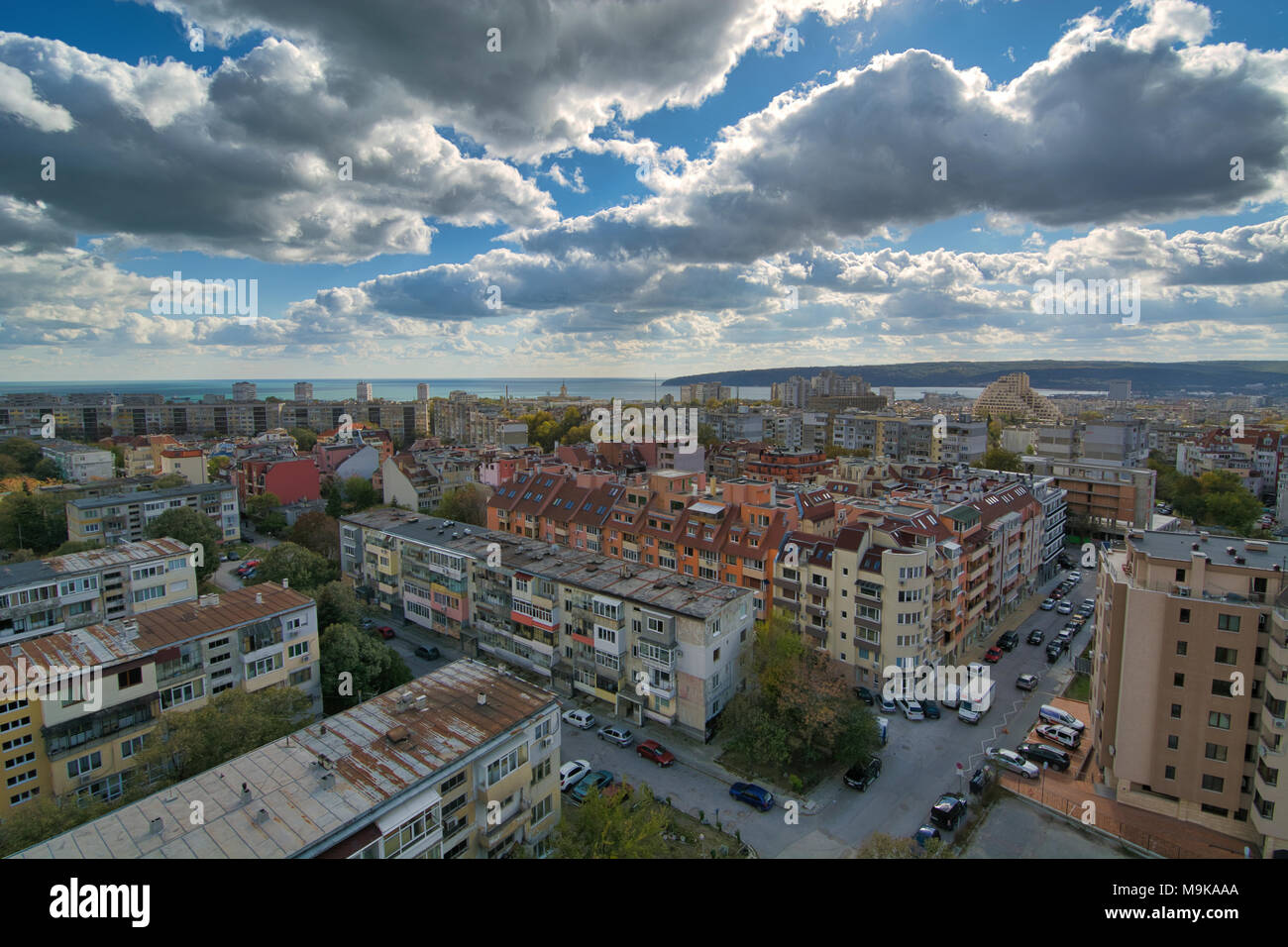 Seascape of Varna, downtown of Varna aerial view Stock Photo - Alamy