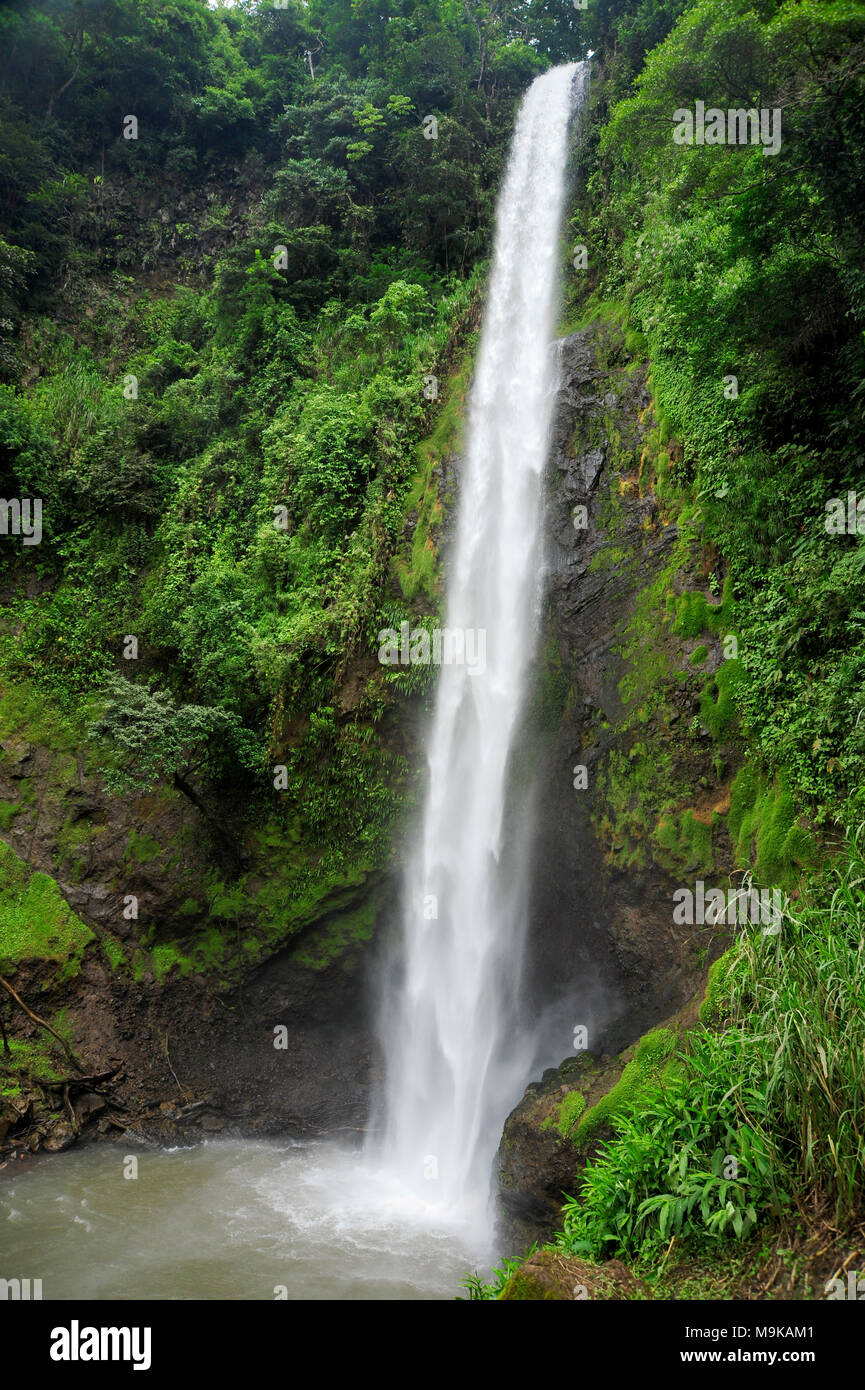 Rainbow Waterfall, also known as Catarata Arco Iris, is the third of ...