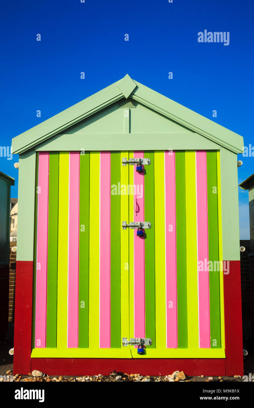 Seaside beach hut Stock Photo