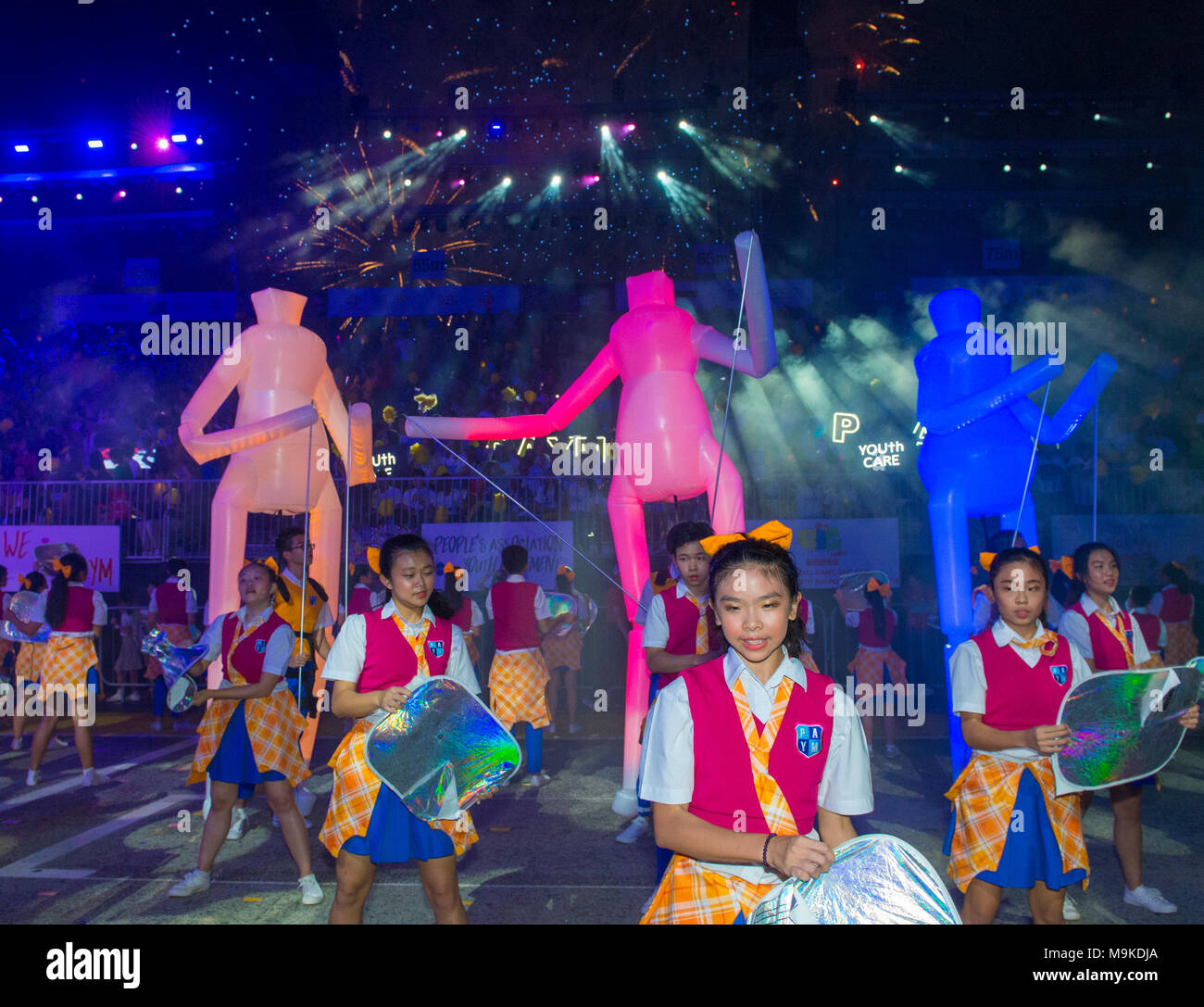 Chingay Game Participants in the Chingay parade in Singapore Stock Photo - Alamy
