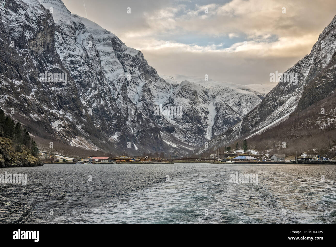 Norway in a Nutshell, a one-day tour by train, boat and bus Stock Photo ...