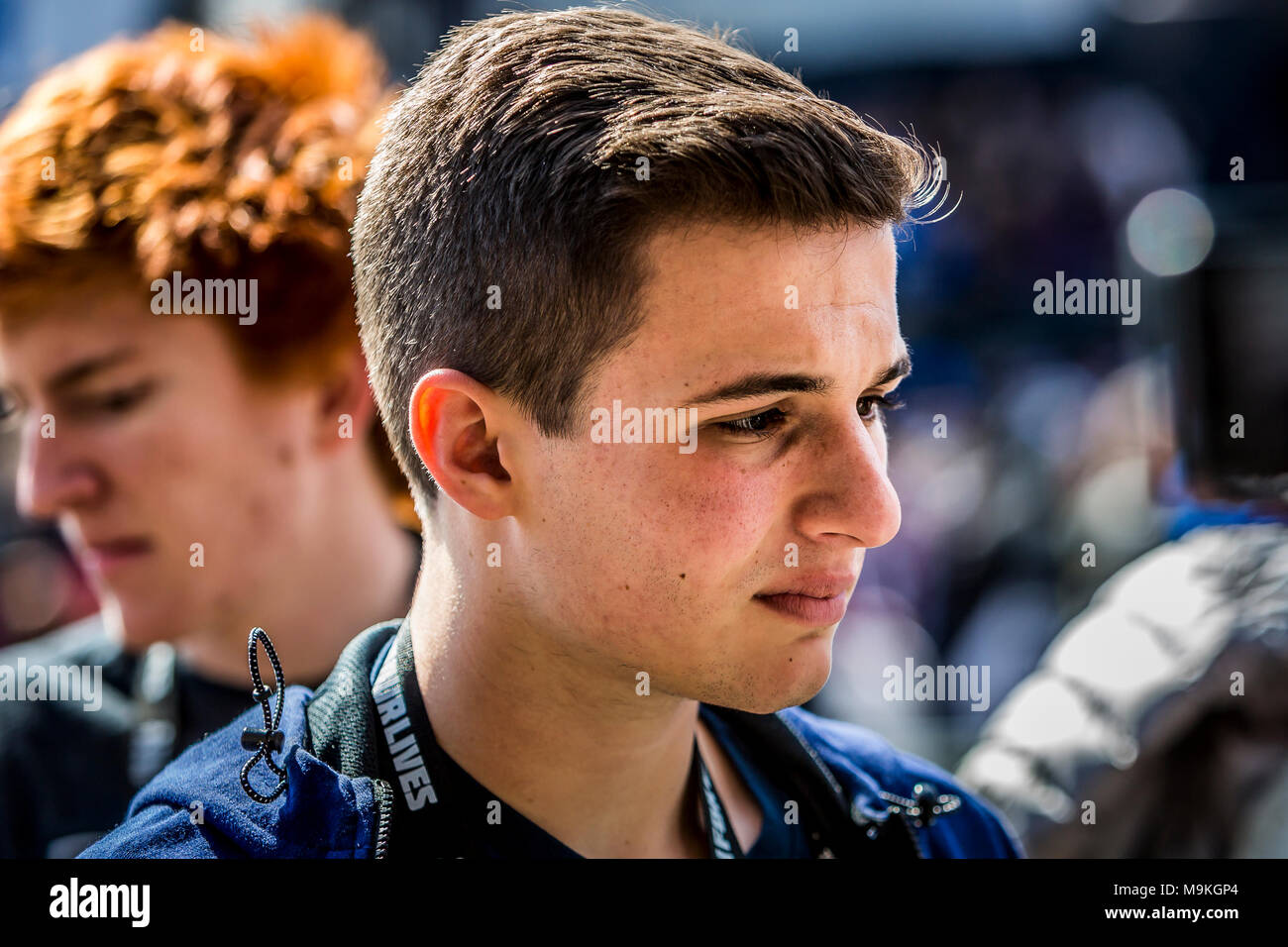 Washington Dc, United States. 24th Mar, 2018. Cameron Kasky: 'To the leaders, cynics, and skeptics who told to sit down and stay silent -- wait your turn. Welcome to the Revolution.' Credit: Michael Nigro/Pacific Press/Alamy Live News Stock Photo