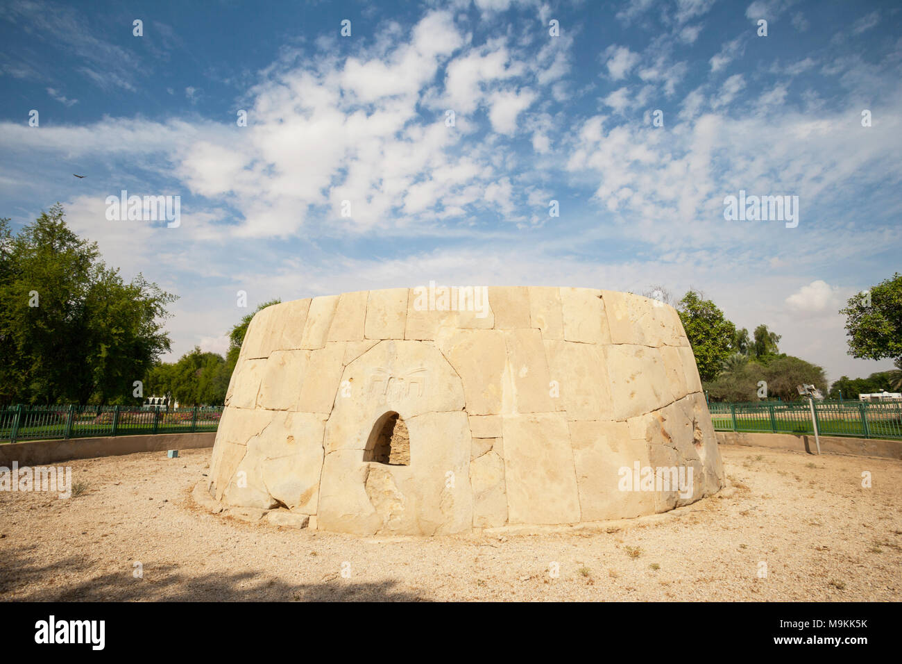 The Great Hili Tomb in Hili Archaeological Park, a Bronze Age site in Al Ain, Emirate of Abu