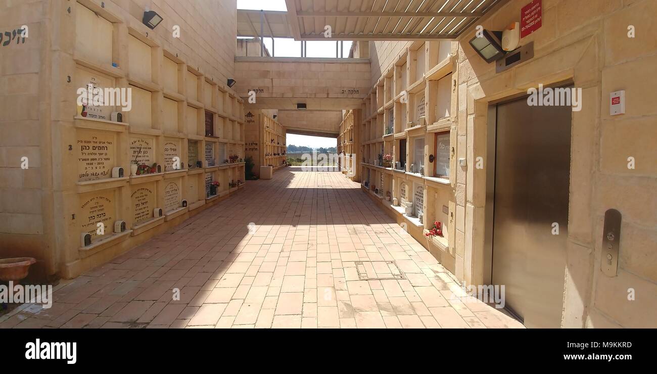 Above ground burial crypts in the Jewish Cemetery in Herzlia, Israel