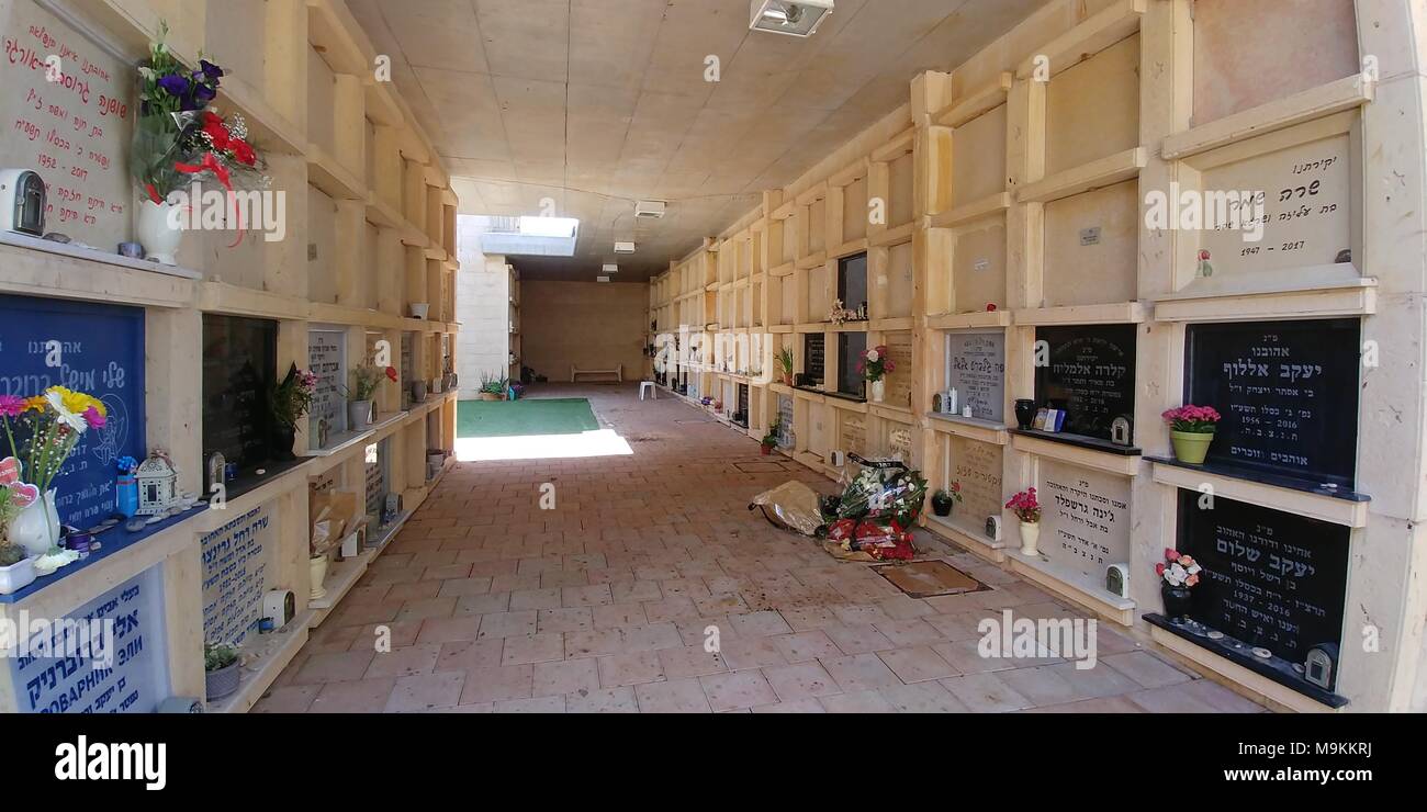 Above ground burial crypts in the Jewish Cemetery in Herzlia, Israel Stock Photo Alamy