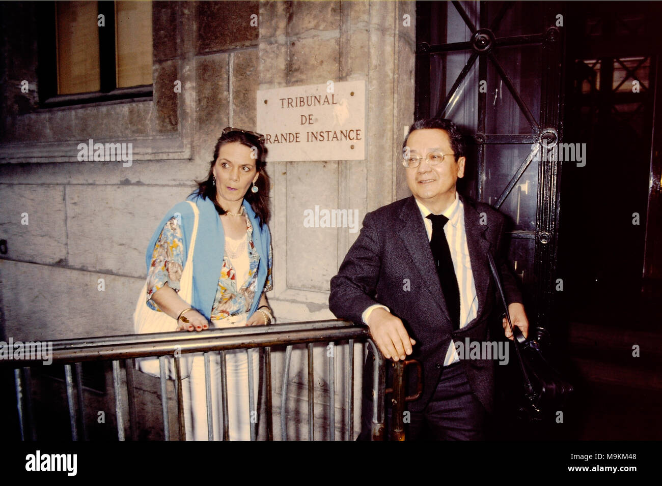 Nazi executioner Klaus Barbie trial, Lyon, france Stock Photo