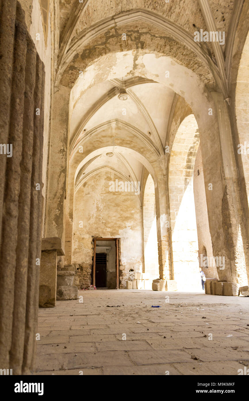 Remains of the church Santa Maria dello Spasimo. Palermo, Sicily. Italy Stock Photo