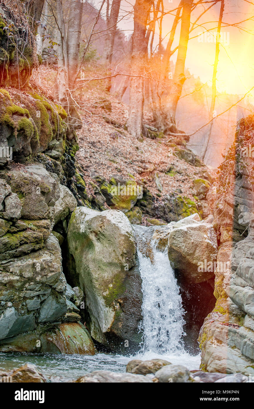 Waterfall In River waterfall in river doi mountain Stock Photo - Alamy