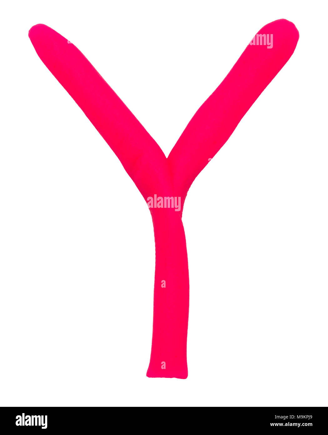 Plasticine letter Y isolated on a white background Stock Photo - Alamy