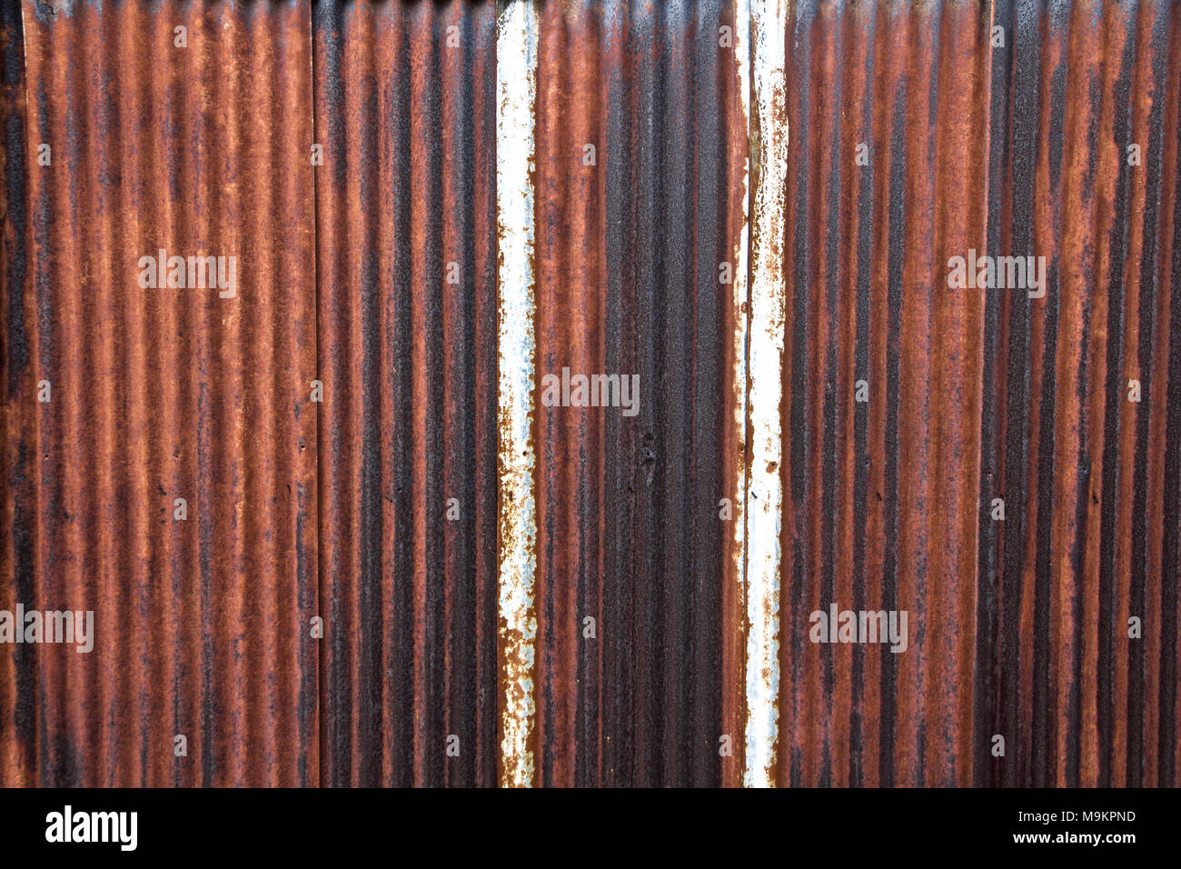 Cladding of corrugated sheet metal hires stock photography and images