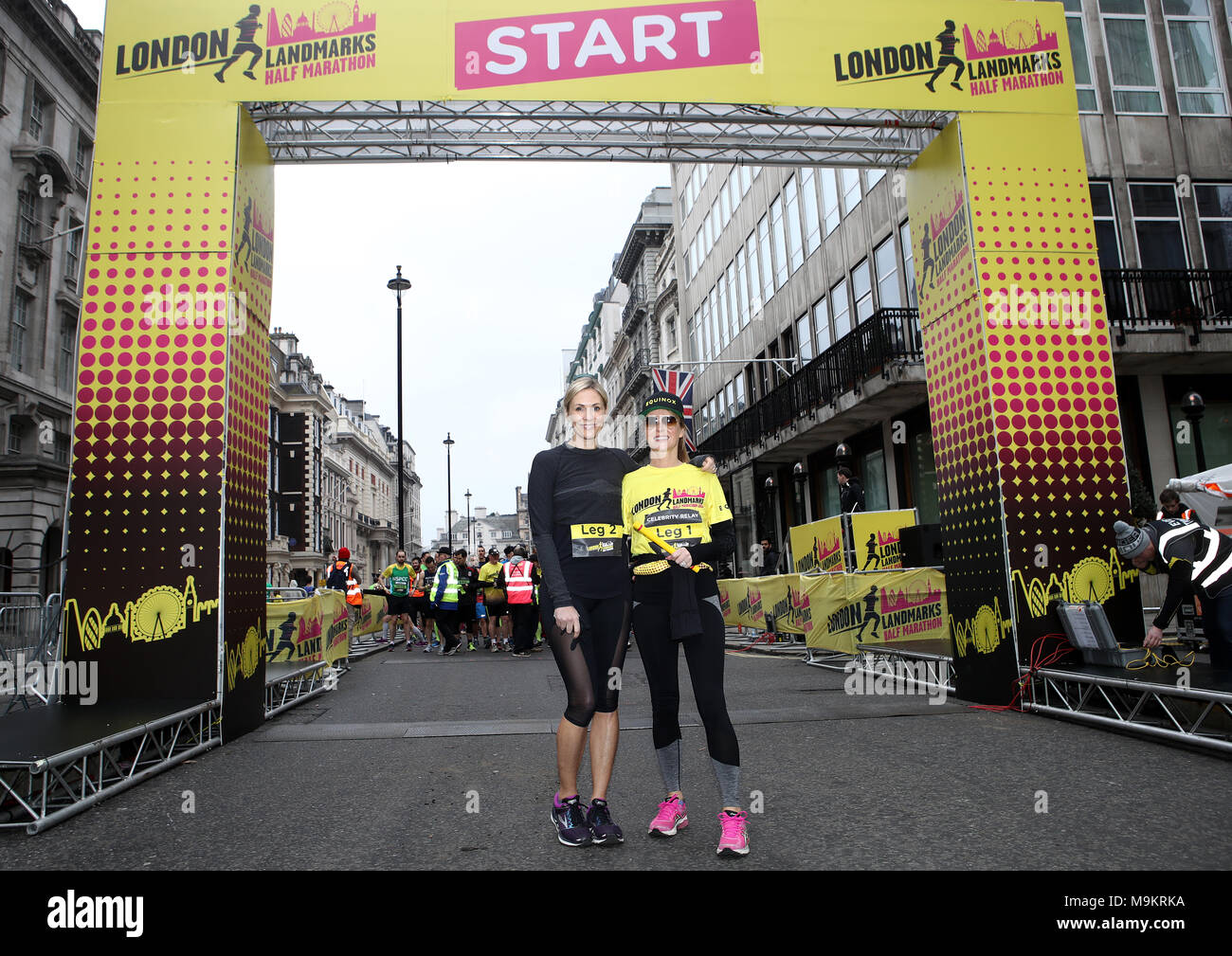 Amanda holden start 2018 london landmarks half marathon hi-res stock