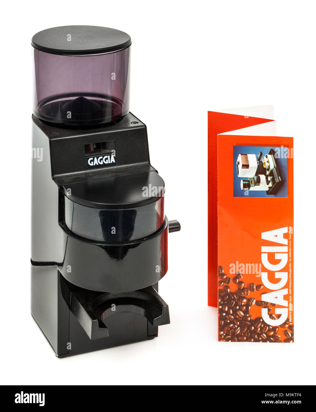 Gaggia MDF semi-professional electric coffee bean burr grinder Stock Photo  - Alamy