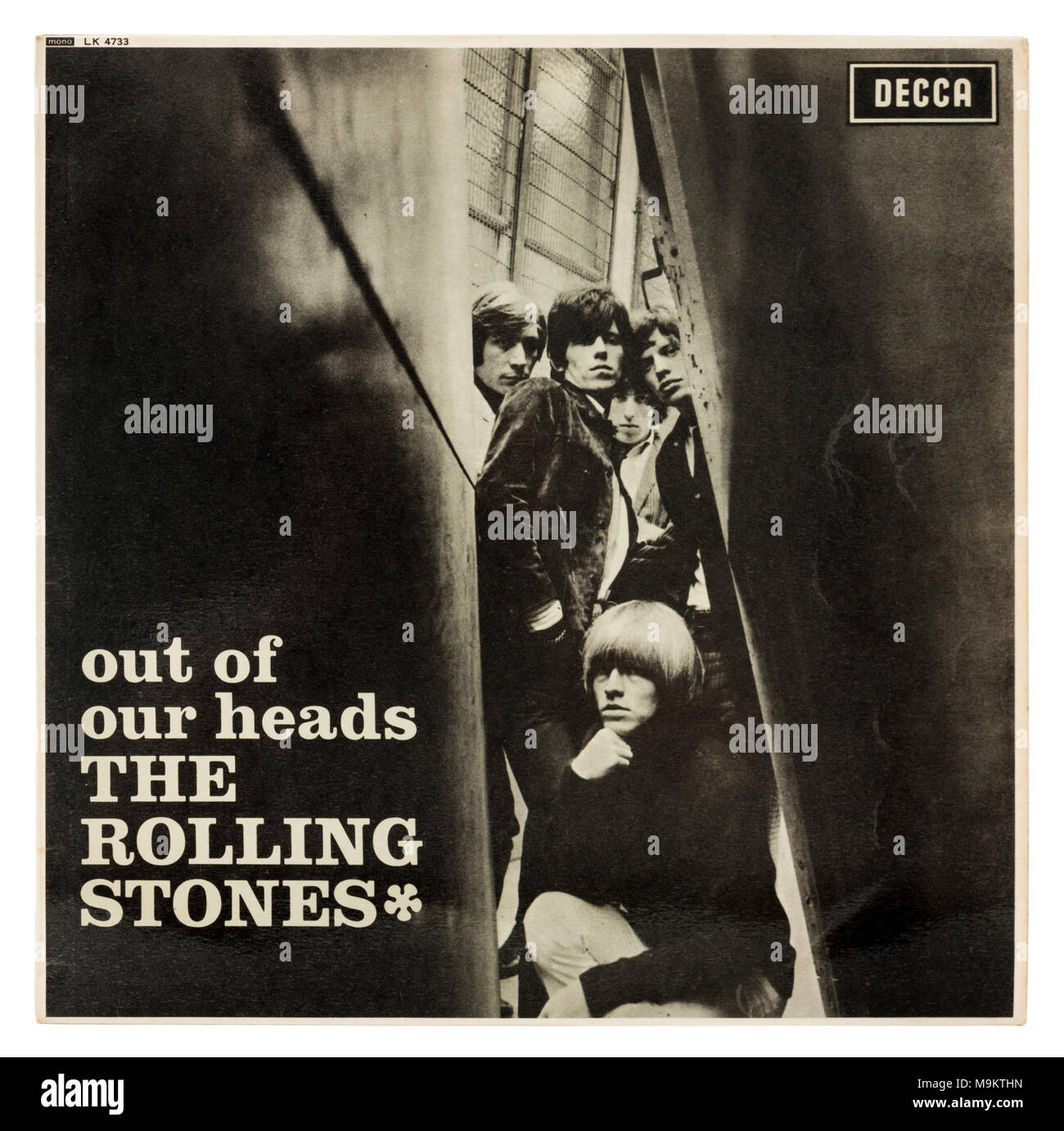 Original 1965 'Out of Our Heads' LP by The Rolling Stones (Decca LK4733 Mono) Stock Photo