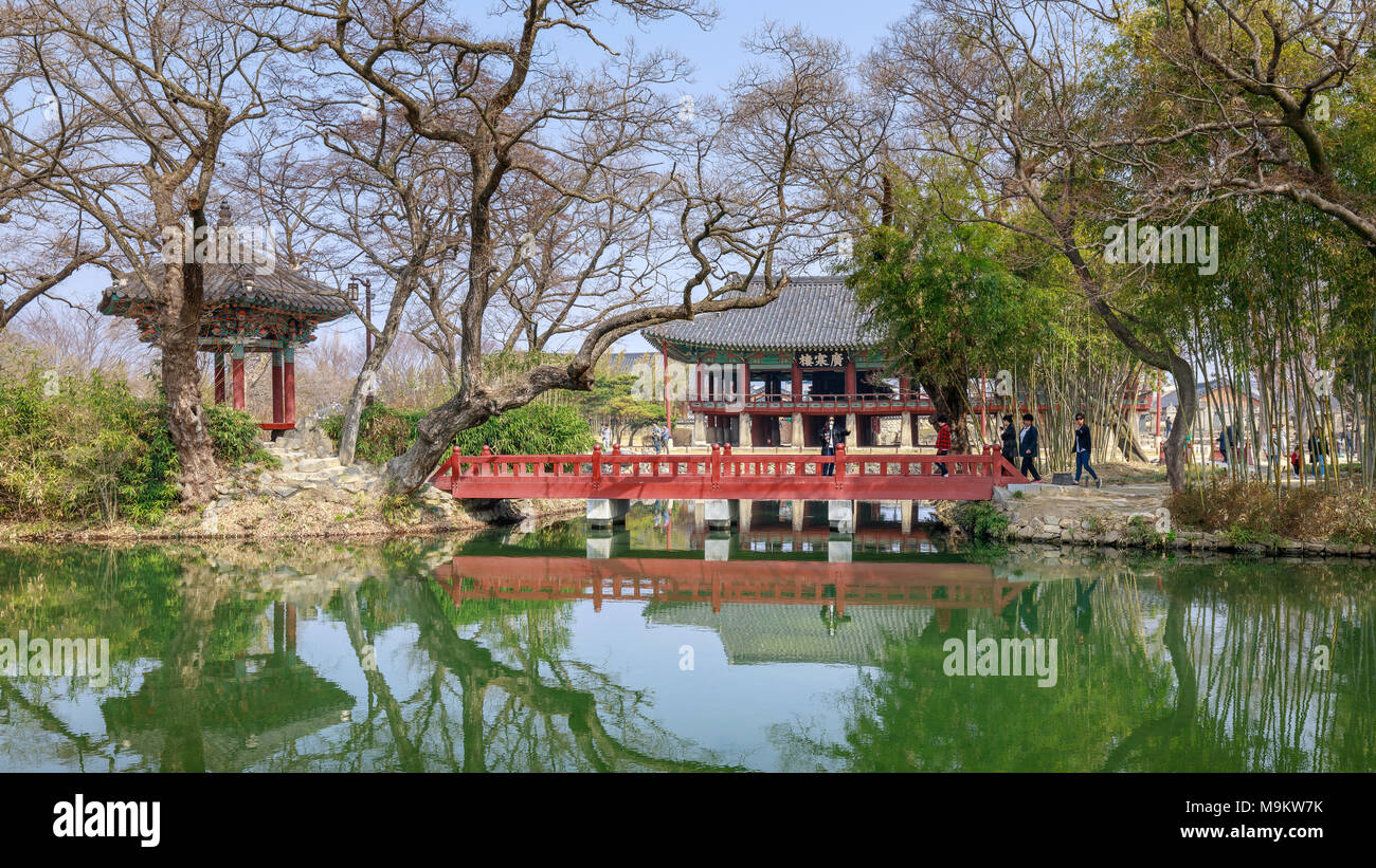 Namwon, South Korea - March 25, 2018 : Traditional Gwanghalluwon ...