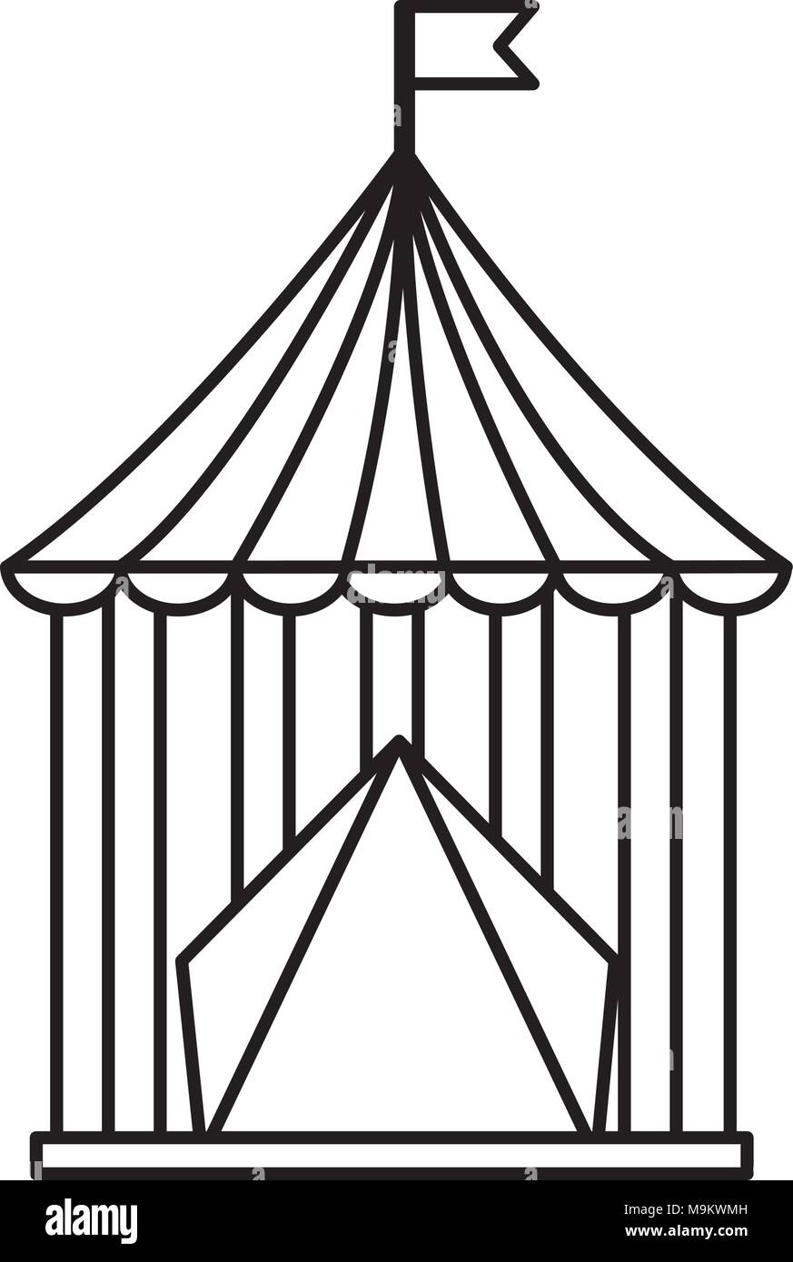 carnival circus tent flag striped image Stock Vector Image & Art - Alamy