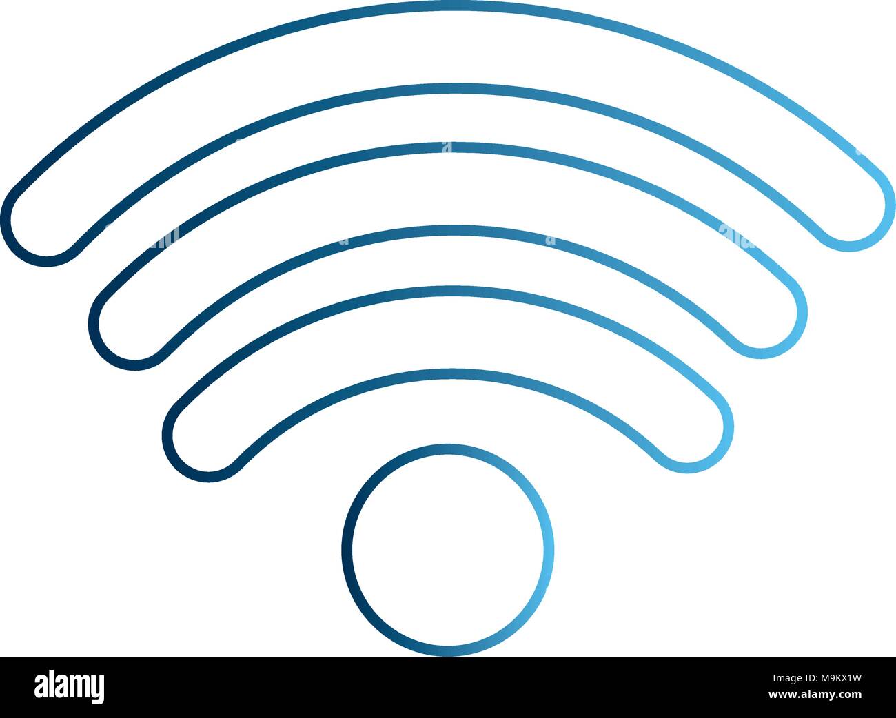 wifi internet connection digital signal Stock Vector